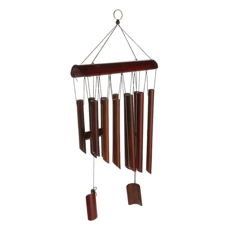 Bamboo Raft 8 Tube Wind Chimes Mobile Windchime Church Bell Hanging Decor