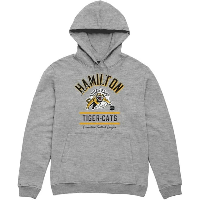 CFL Hamilton Tiger Cats Arc Text Sport-Grey Grand Chandail à Capuchon