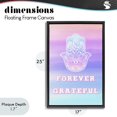 thumbnail image 4 of Stupell Industries Bohemian Forever Grateful Hamsa Black Floating Frame Canvas Art, 17 x 25, by Pooja Dave, 4 of 8