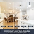 thumbnail image 7 of Luxrite 5 Inch LED Flush Mount Ceiling Light, 10W 600LM, 5CCT 2700K-5000K, Dimmable, ETL - Brushed Nickel 4-Pack, 7 of 7