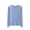 Light Blue, variant on StSilkitty Pajama Tops for Women Long Sleeve Crew Neck Lounge Sleepwear T-Shirts Solid Color Lightweight Pullover Blouses