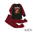 thumbnail image 5 of Penkiiy Christmas Pajamas for Family Matching Pjs Set, Red Plaid Reindeer Holiday Xmas Pajamas for Women Men Kids Red 4-5 Years, 5 of 5