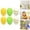 C, variant on ChromaMuse 6Pcs Easter Egg Hanging Decorations, Creative Broken Egg Design for Easter Scene Arrangement, Vibrant Multicolor Plastic Eggs for Home Office Party Decoration