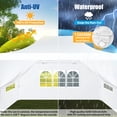 thumbnail image 4 of HOTEEL 10x15 Pop Up Canopy Tent Heavy Duty with 4 Sidewalls,Tents for Parties Outdoor Canopy Event Tent Wedding with Roller Bag,UV 50+ & Upgraded No Water Accumulation,Thick Hexagonal Legs,White, 4 of 11
