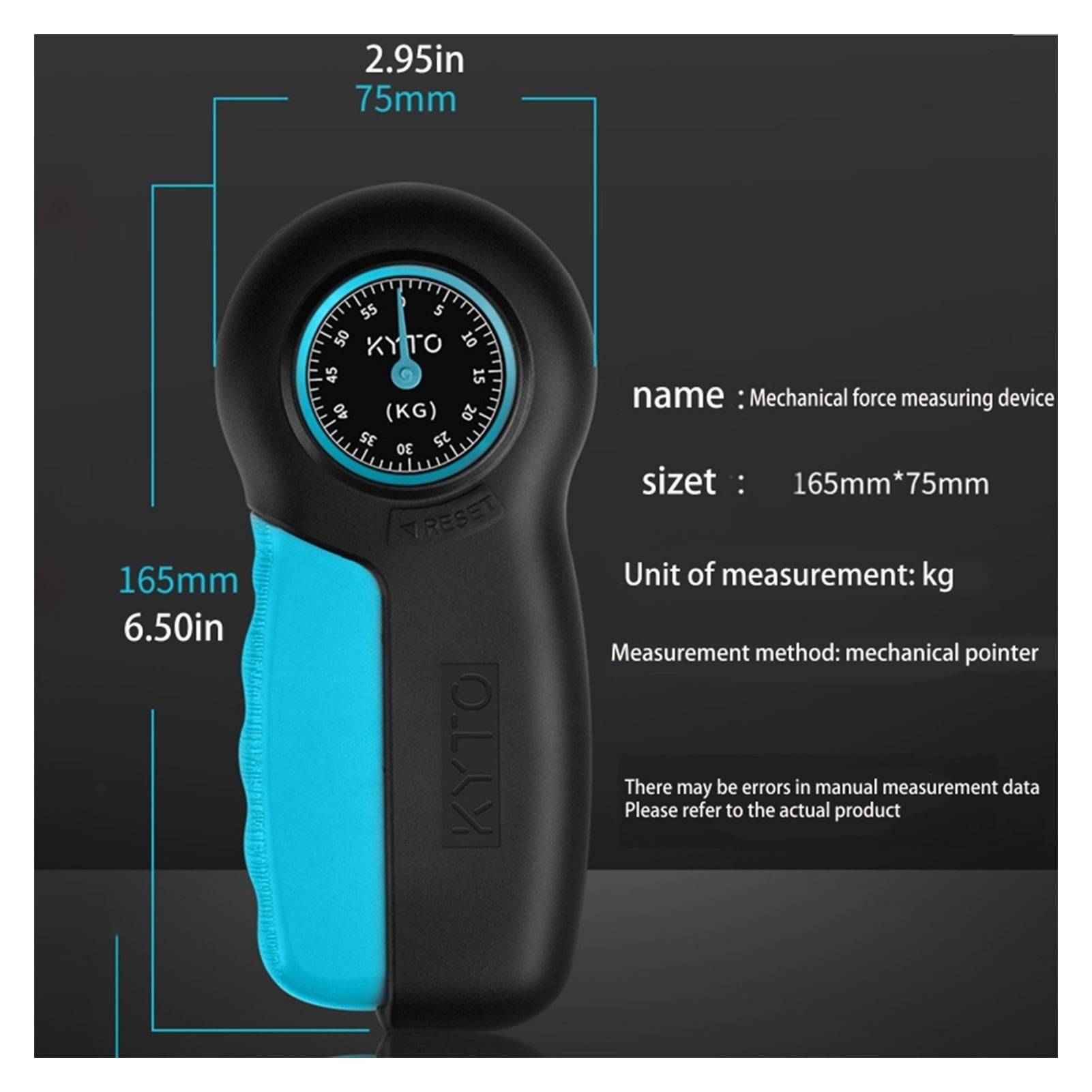 Hand Dynamometer Grip Power Strength Measurement Meter Fitness Training Gripper ,Precision Force Measuring Instrument