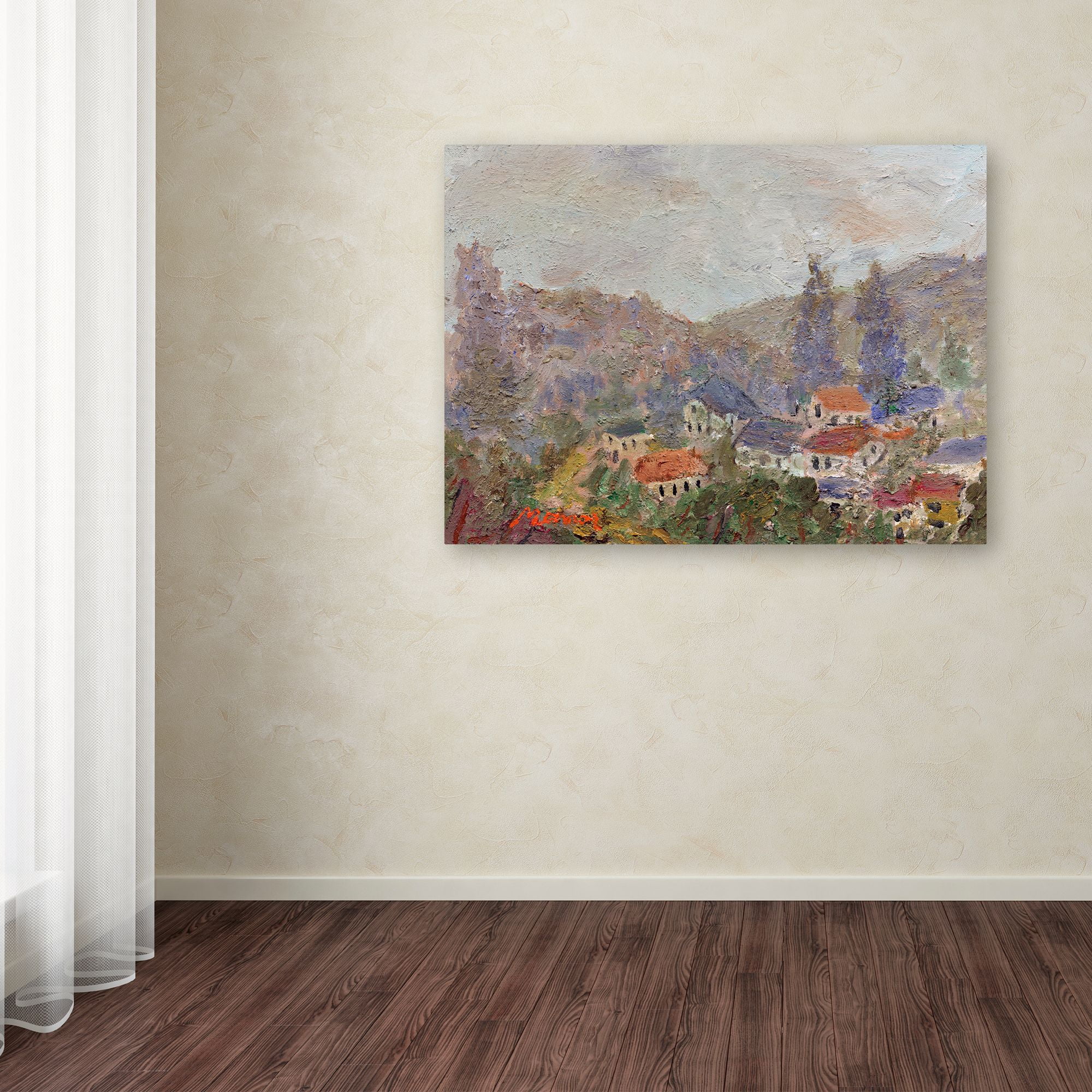 Trademark Fine Art "Misty Morning" Canvas Art by Manor Shadian