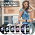thumbnail image 2 of 6 Pack Sport Bands Compatible with Apple Watch Band 38mm 40mm 41mm ,Soft Silicone Waterproof Strap Wristbands Compatible with iWatch Apple Watch Series Ultra 8 7 6 5 4 3 2 1 SE Women Men, 2 of 7