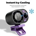 thumbnail image 4 of Clip-on Car Portable Cooling Fan, 360° Rotation USB Rechargeable Mini Fan with 199 Adjustable Speeds, Personal Cooler for Umbrella, Office, Bed, Camping, Beach (Black), 4 of 8