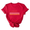 thumbnail image 2 of Ounisa Womens Love Heart Letters Shirts Short Sleeve Valentines Crewneck Colorful Heart Graphic Tees Tops, 2 of 5