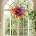 thumbnail image 2 of Flower Acrylic Suncatcher Window Hanging Pink Flower Sun Catcher Floral Home Decor Garden Decoration Gift for Her, Beautiful Floral Art Display for Flower Enthusiasts, 2 of 6