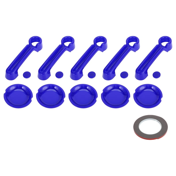 Cubierta de manija de puerta Unique Bargains para Jeep Wrangler JK JKU 2007-2018, cubierta de manija de portón trasero, decoración exterior, trim ABS, azul profundo