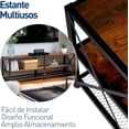thumbnail image 2 of Mueble para TV Bluelander, Estante Organizador de 3 Niveles, Moderno, Ideal para Pantallas de 60 pulgadas, Café, 2 of 6