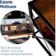thumbnail image 2 of Mueble para TV Bluelander, Estante Organizador de 3 Niveles, Moderno, Ideal para Pantallas de 60 pulgadas, Café, 2 of 6
