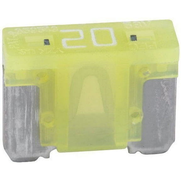 20 Amp Yellow Low-Profile Mini/APS Fuses - (pack of 10)