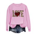 thumbnail image 2 of Meichang Sweatshirts à Col Rond pour Femmes, Sweatshirts de la Saint-Valentin, Imprimé Cœur d'Amour, Pull à Manches Longues, Décontracté, 2 of 4