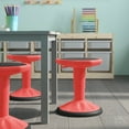 thumbnail image 6 of Emma + Oliver Height Adjustable Active Motion Stool for Kids with Weighted Rubber Non-Slip Bottom in Red, 6 of 15