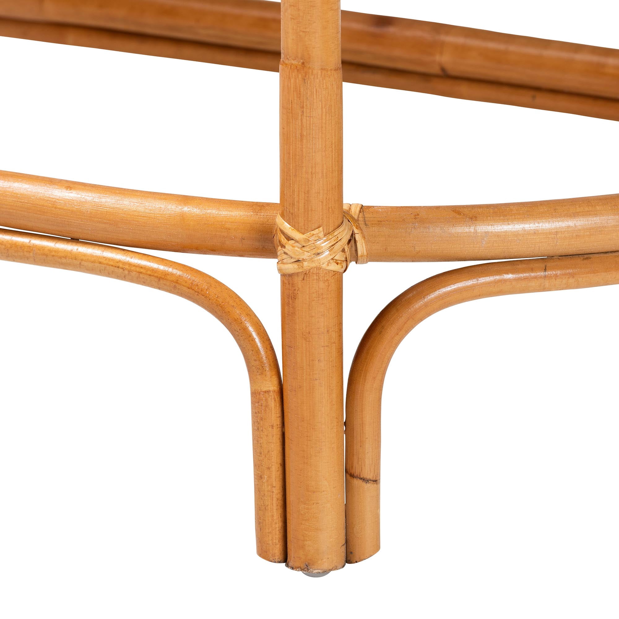 bali & pari Wakana Rattan BOHO Console Tables, Natural Brown