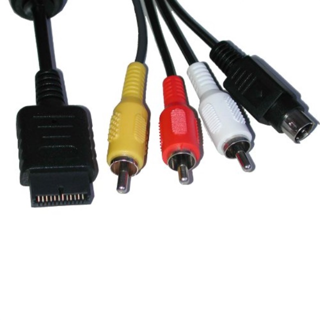 interact accessories svideo/av cable playstation 2