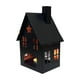 thumbnail image 2 of Candelabro de hierro Hollow House • Diseño vintage de trabajo cerrado • Farol de vela de escritorio • 8,5" x 4,33" x 3,35" • Adorno decorativo para la mesa, 2 of 6