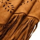 thumbnail image 5 of Chal de invierno para mujer, color liso, de gamuza, con flecos, bufanda chal para mujer, 5 of 6