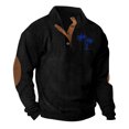 thumbnail image 1 of Men's Standing Collar Sweatshirt Is Outdoor Casual Sweaters Tops, 1 of 9