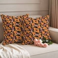 thumbnail image 2 of Orange Purple Maple Leaf Fall Outdoor Waterproof Pillow Covers, Retro Botanical Watercolor Decorative Square Throw Pillowcase Sofa Cushion Sham for Patio/Couch/Chair, 20"x20" 2 Pack, 2 of 8