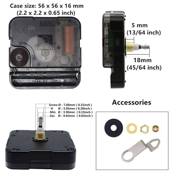 Battery Operated Movement Clock Repair Kit Versatile Compatibility Cost-Effective Solution Custom Clock Restoration