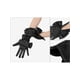 thumbnail image 3 of GUANTES DE SATÉN ELEGANTES PARA MUJERES INSPIRE CHIC, GUANTE DE DEDOS COMPLETOS HASTA LA MUÑECA CON DECORACIÓN DE LAZO, TALLA ÚNICA, NEGRO, 3 of 6