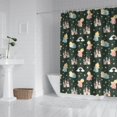 thumbnail image 2 of Dark Green Princess Castle Rainbow Pattern Shower Curtain 72"x84" ,Bathroom Decorative Shower Curtains Set with 12 Hooks,Modern Waterproof Washable Shower Curtain, 2 of 6