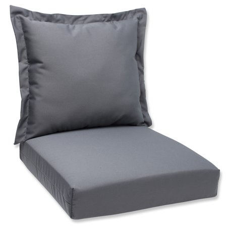 44 Sunbrella Charcoal Outdoor Patio Deep Seating Cushion And Back