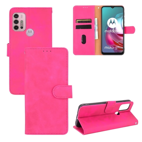 For Motorola Moto G30 / G10 Solid Color Skin Feel Magnetic Buckle Horizontal Flip Calf Texture PU