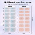 thumbnail image 3 of DUKASOU Semi Cured Gel Nail Strips (56PCS), Finger Gloss Gel Nail Polish Strips (Pink and Blue), Non-Toxic Waterproof Long Lasting UV Nail Art Stickers for Adults, 3 of 8