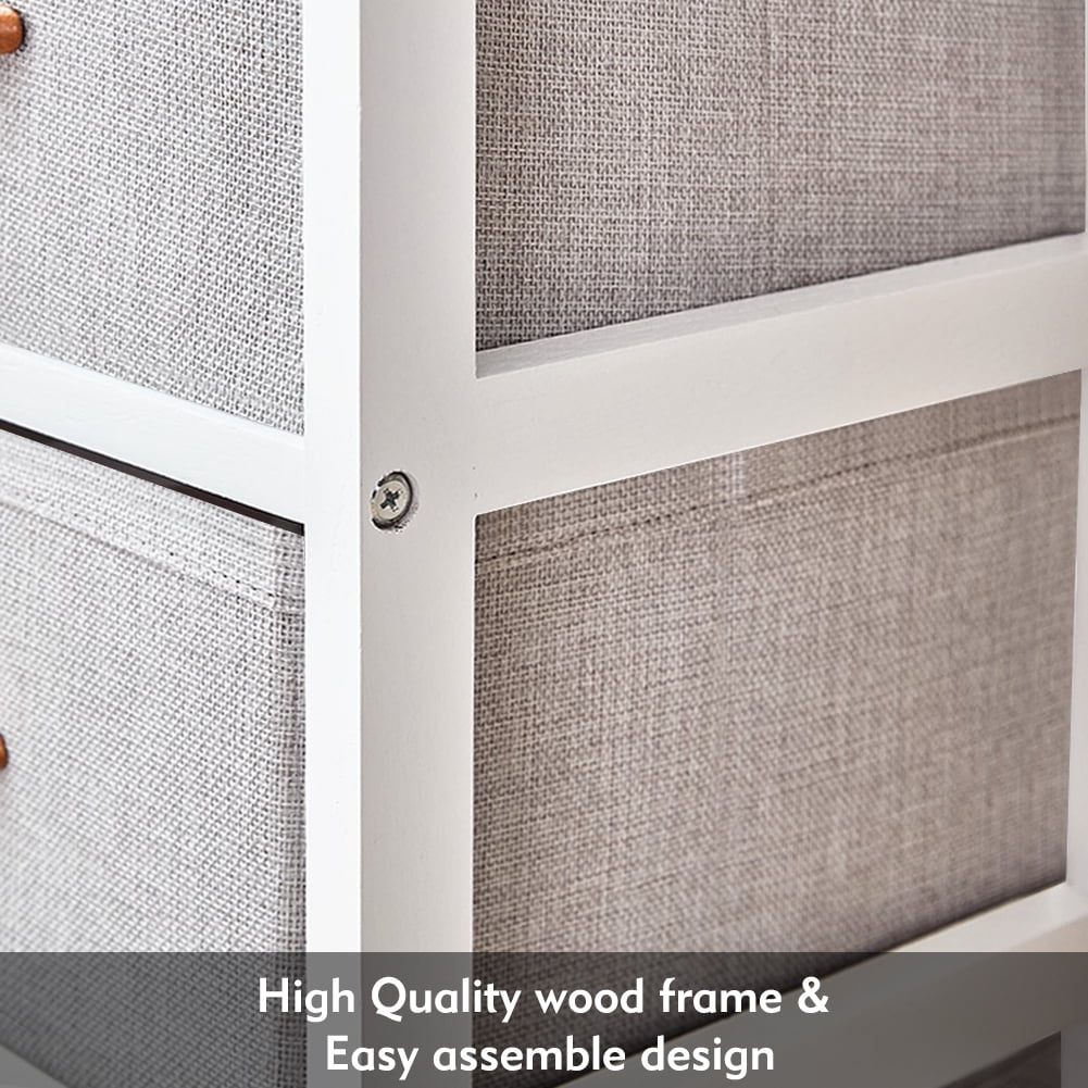 Private Jungle 3 Drawer Fabric Dresser Storage Cabinet, Dresser Chest with Wood Top, Organizer Unit for Closets Bedroom Nursery Room Hallway,White Private Jungle 3 Drawer Fabric Dresser Storage Cabinet, Dresser Chest with Wood Top, Organizer Unit for Closets Bedroom Nursery Room Hallway,White