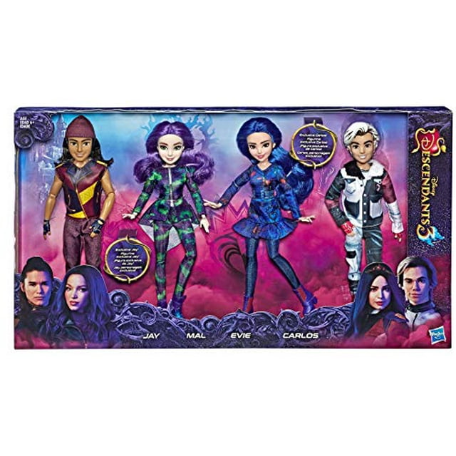 Disney Descendants 3 Île de la Collection Perdue Lot de 4 Poupées