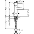 thumbnail image 4 of Hansgrohe 14127 Talis C 1.2 GPM Single Hole Bathroom Faucet - Nickel, 4 of 4