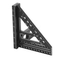 thumbnail image 2 of Escuadra para Carpintería de Aleación de Aluminio, Regla de Línea de Dibujo Triangular de Inglete Transportador de 22,5 a 67,5 Grados, Multiángulo 3D, 2 of 14