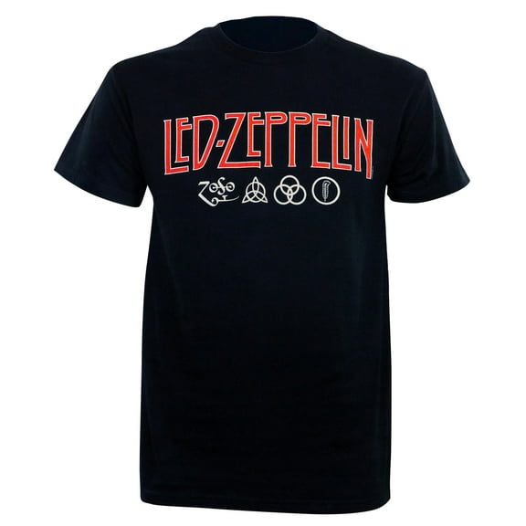 Led Zeppelin Men's Zoso Logo T-Shirt Black Medium