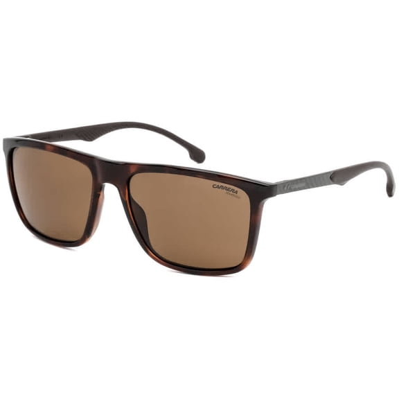 Carrera 8032/S Plastic Unisex Rectangle Sunglasses Havana 57mm Adult
