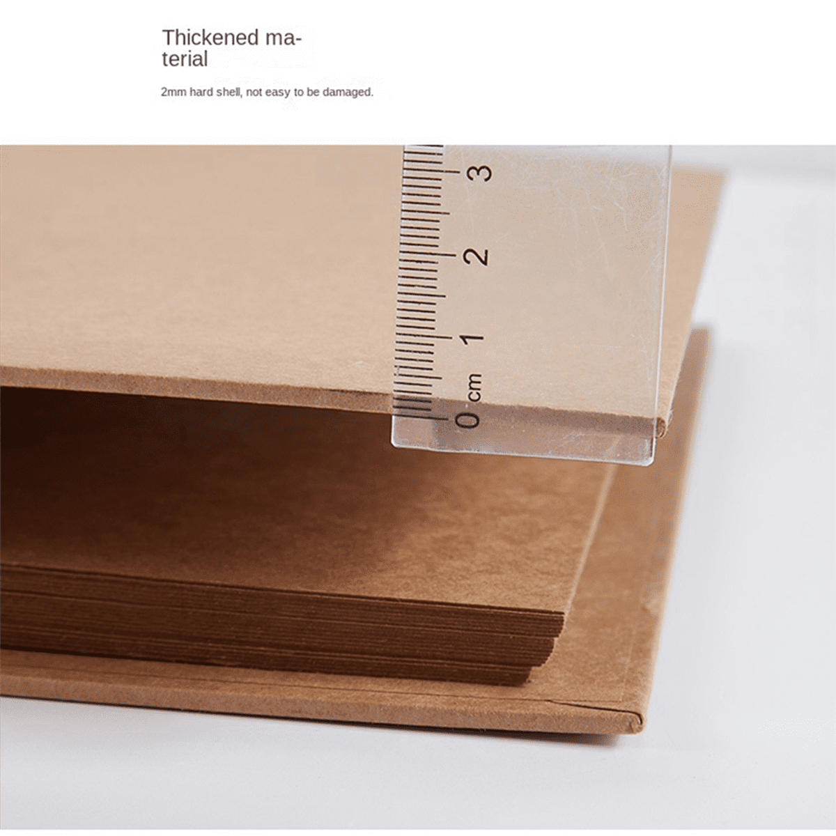 6Pcs A5 Refillable Ring Binder,A5 Kraft Paper Binder Tray with 2 Rings to Add Loose Sheets,A5 Kraft Paper Folders