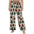 thumbnail image 5 of Lopecy-Sta Wide Leg Pajama Pants for Women Christmas Comfy Casual Pajama Pants with Pockets & Drawstring Warm Pajama Sleep Pants Fleece Sleepwear Bottom for Women, 5 of 6