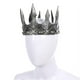 thumbnail image 3 of Corona de rey para hombre Macarena Tiara Headband Headwear Plata, 3 of 7