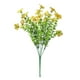 thumbnail image 1 of Paquete de 2 flores artificiales violetas - Arreglo floral sintético de 7 puntas para decoración de bodas en la oficina en casa, 1 of 2