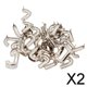 thumbnail image 1 of 2x30 Piezas de Aleación de Plata DIY Alfabeto Letra Garra Remaches para Accesorios de Costura J , 2 piezas, 1 of 8