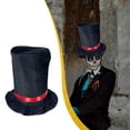 thumbnail image 6 of Kuntesetty Top Hat Gentleman Costume Accessory Black Magician Butler Funny Magician Hat, 6 of 9