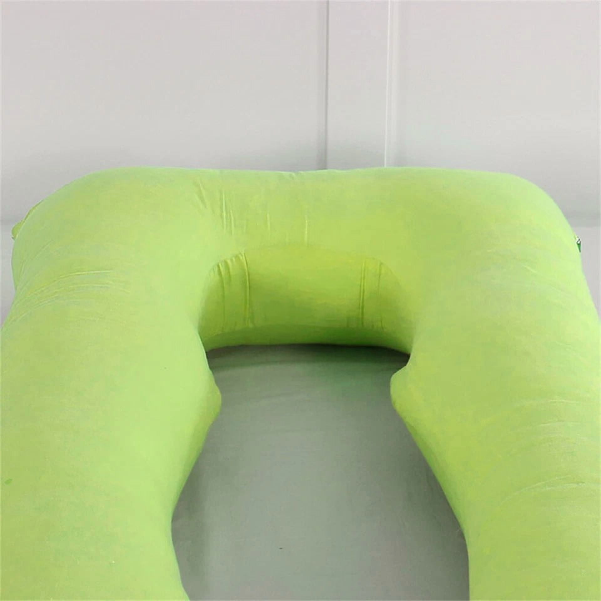 Eurhowing Large Body Pillow, Full Body Pillow for Side Sleeper, Long Bed Pillow with Detachable Cover for Adults, Hypoallergenic Cooling Fabric (47in, Green)