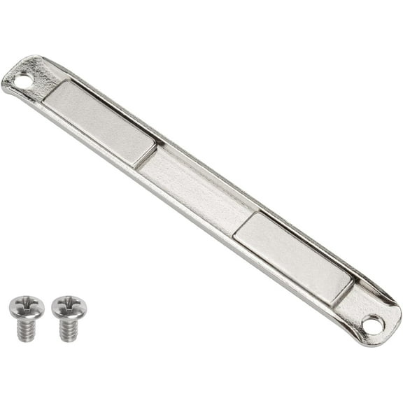 GRONGU Shower Door Magnet Replacement and Screws with Stainless Steel U-Channel Fit for Swinging & Pivot Shower Doors, Glass Door Magnetic Strip, Shower Door Replacement Parts