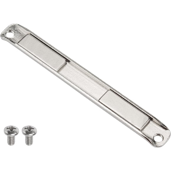 GRONGU Aimant de Porte de Douche de Remplacement et Vis avec Canal en U en Acier Inoxydable Adapté aux Portes de Douche Oscillantes et Pivotantes, Bande Magnétique de Porte en Verre, Pièces de Remplacement pour Porte de Douche