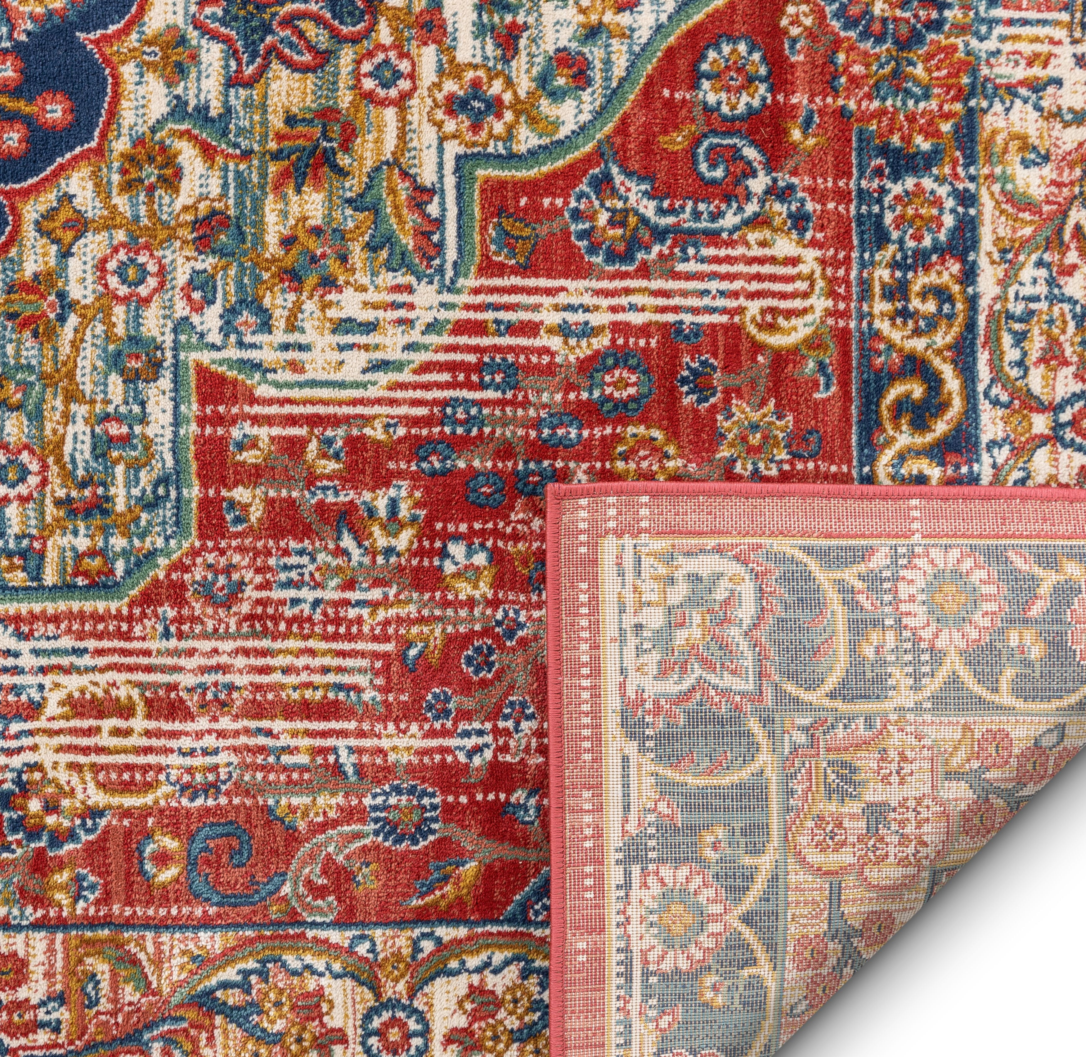 Well Woven TU-20-4 Tulsa Alisha Crimson Traditional Persian Medallion Area Rug - 3 ft. 11 in. x 5 ft. 3 in.
