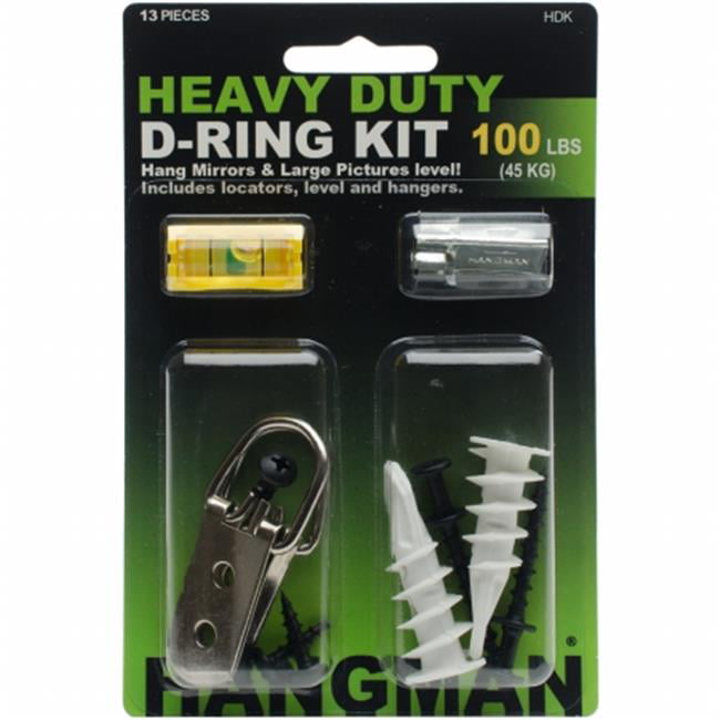 Hdk Heavy Duty D Ring Hanging Kit, How To Hang A Large Mirror With D Rings