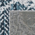thumbnail image 5 of Unique Loom Kamala Washable Collection Area Rug - Chevron (7' 10" Square Navy Blue/Light Blue), 5 of 9